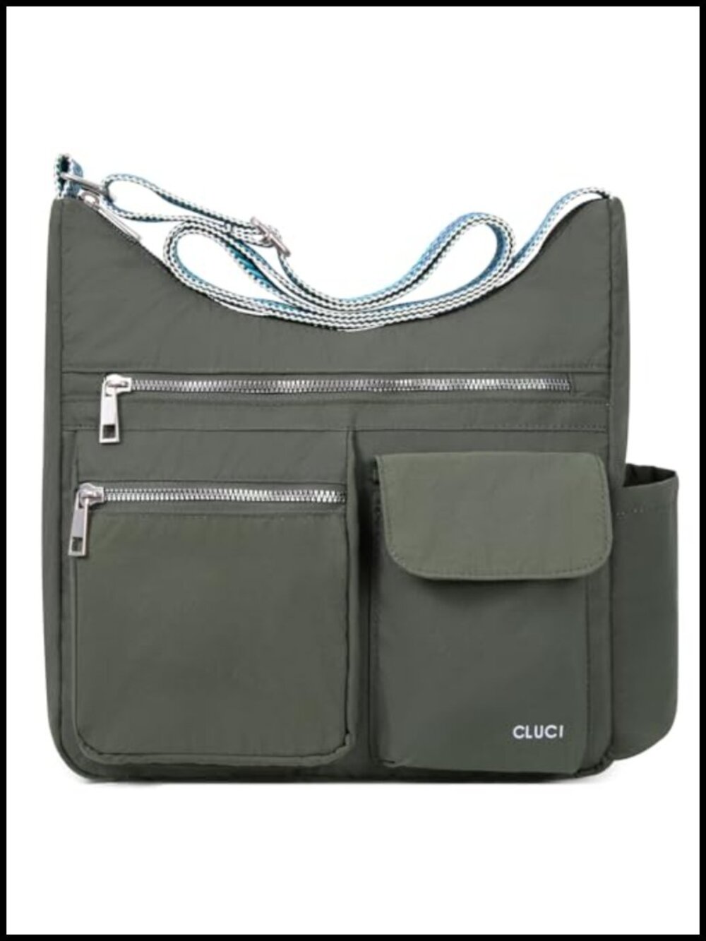 Water-Resistant Anti Theft Crossbody Bag Travel Shoulder Purse